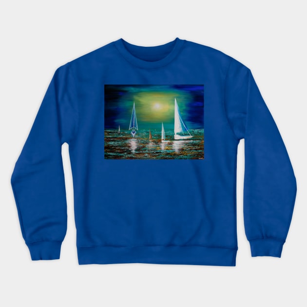 Carried by the Wind Crewneck Sweatshirt by osnattzadok